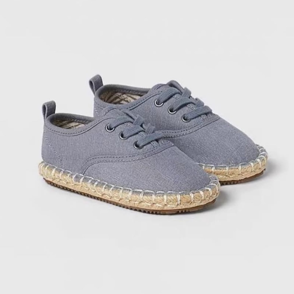 Zara Kids Gray Canvas Sneakers